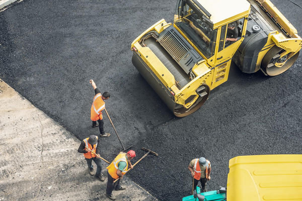 Commercial construction site